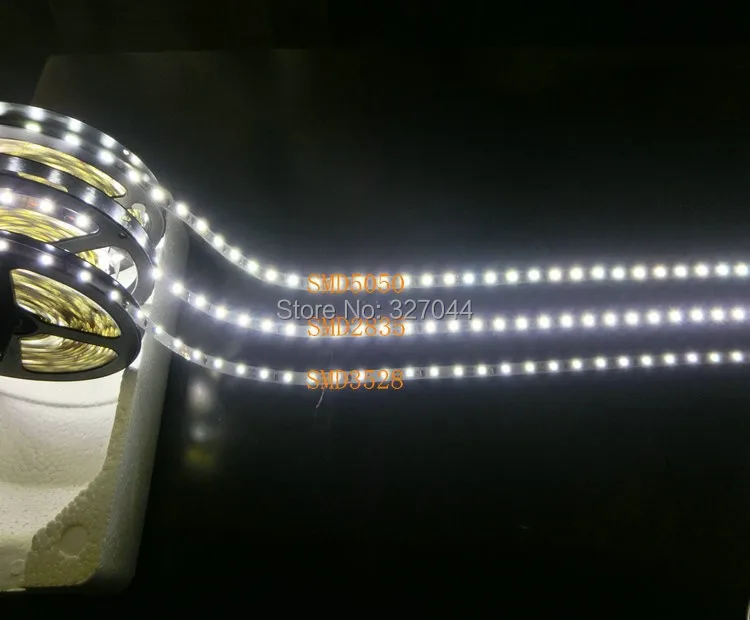 50 м/лот тонкий ширина 8 мм 12 В SMD 2835 LED гибкие 12 В полосы света 60LED/m 300 единиц светодиоды N0 водонепроницаемый IP445M