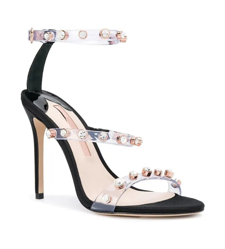 Pvc Elegante Verano Moda El 2019 Transparente Dedo Alto As Abierto Del Pie Nuevo Show Sandalias Sexy De Tacón Cristal Más Fino FxgqP
