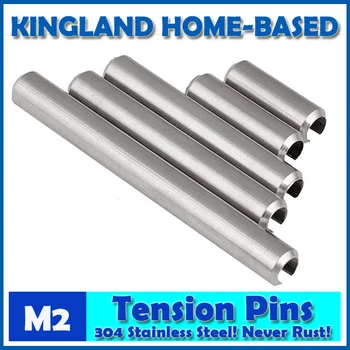 

100 PCS M2 Split Cotter Spring Pin Parallel Slotted, Heavy Duty Made Of 304 Stainless Steel