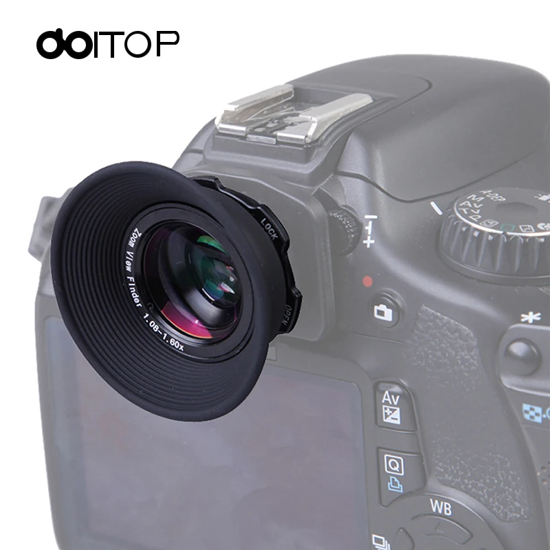 

DOITOP 1.08x-1.60x Zoom Viewfinder Eyepiece Magnifier Eyecup Magnifier for DSLR Camera For Canon Nikon Sony Viewfinders A3