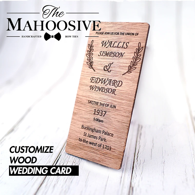 

Customize Wood wedding card Save the date Card for Wedding invitation card rustic Destination Gift Postcard