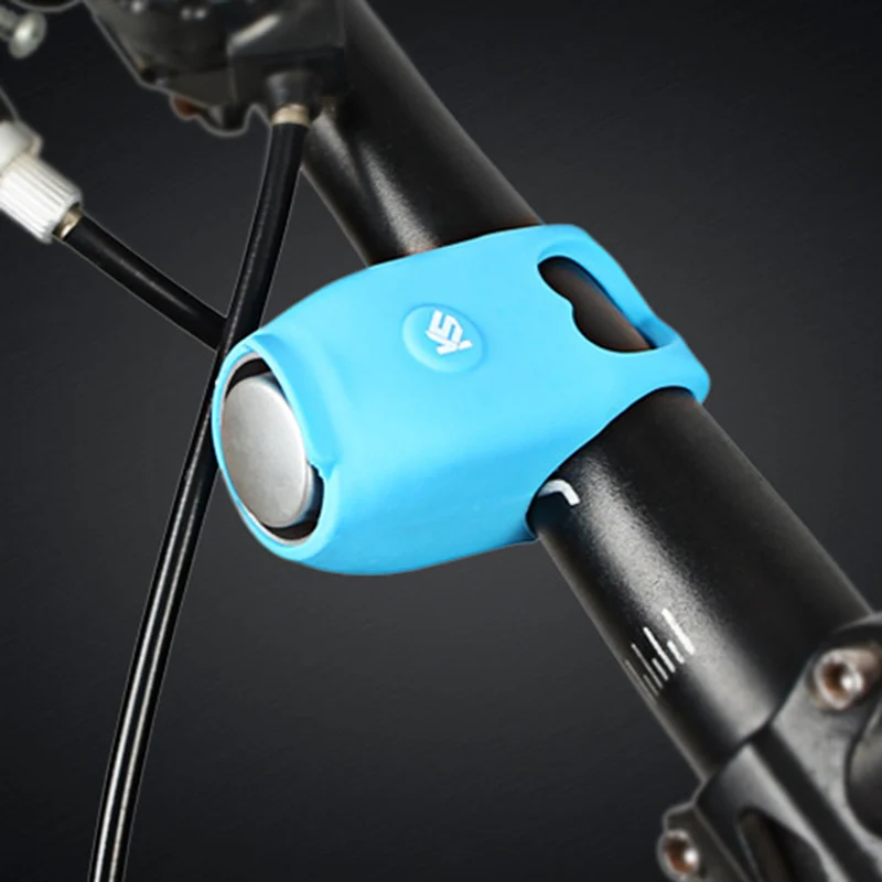 Cycling Bike Electronic Bell Rainproof MTB Road Bicycle Handlebar Silica Gel Horns Super Loud Safety Bike Alarm Horn PA0112 (3)