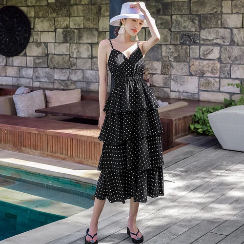 womens black sundress