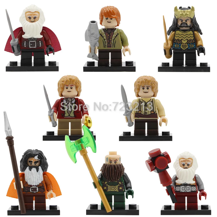 

PG8150 Bilbo Baggins Figure Dwalin Bifur Bain Balin Thorin Gandalf Galadriel Elrond Building Block Models Bricks Kits Toys