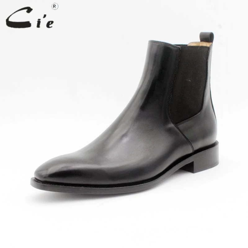 Men's Chelsea Boot Genuine Calf Leather Bottom Outsole Calf Leather Upper Inner Handmade Multiply Colors
