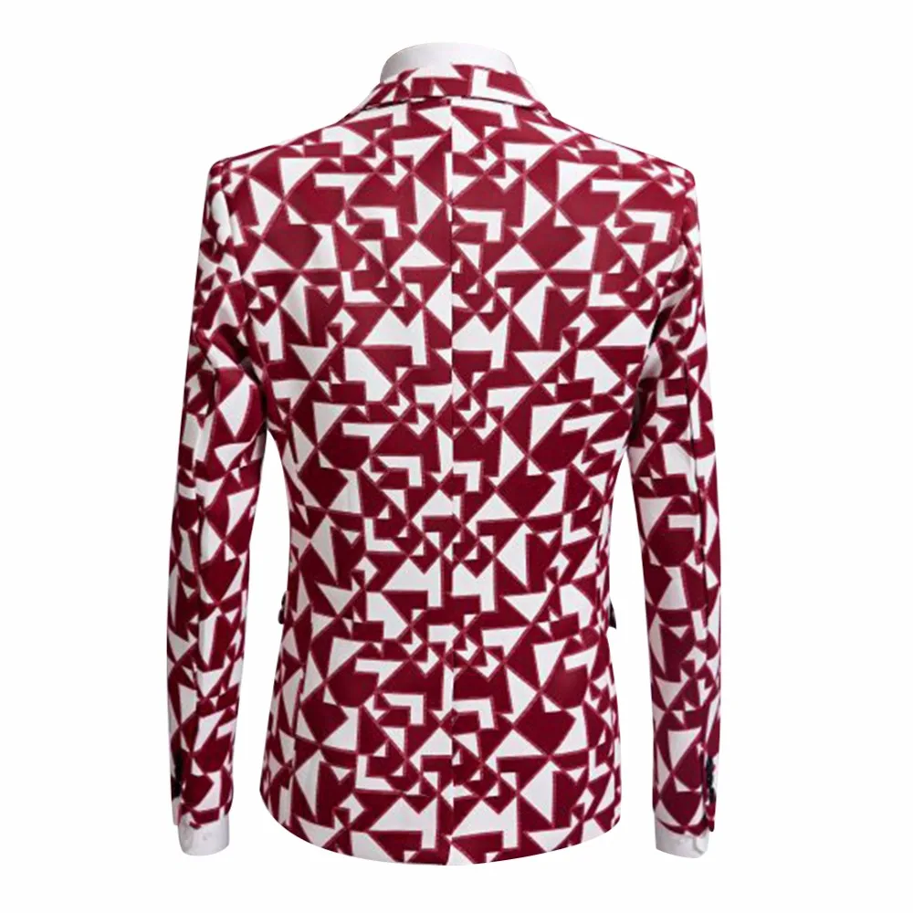 2018 новые мужские Пиджаки Пром Стильный лацканы 1 Button Slim Fit Свадебное платье ужин