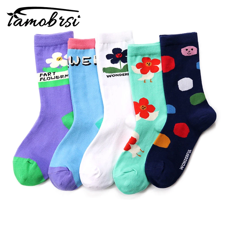 

Flower Cute Happy Skateboard Ankle Socks Men Short Cotton Cool Skate Novelty Creative Women Funny White Hip Hop Streetwear Socks