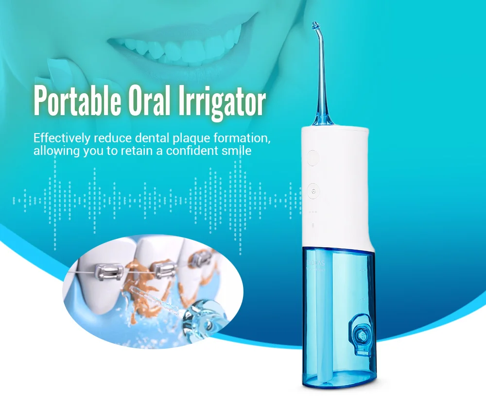 SOOCAS W3 ирригатор для полости рта набор с 4 наконечниками портативный водный зубной Флоссер струя воды Чистый зубной протез очиститель зубной щетки