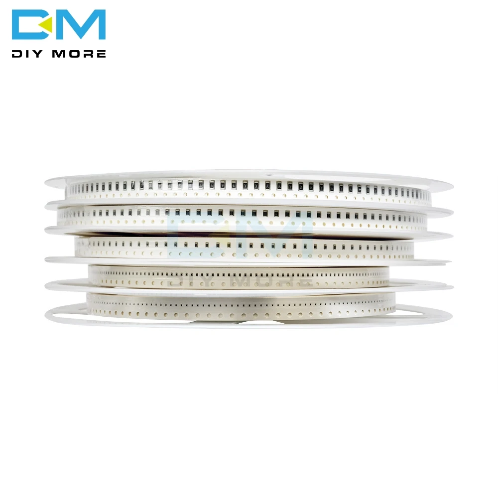 1700 шт. бескорпусный резистор постоянного сопротивления SMD0201 SMD0402 SMD0603 SMD0805 SMD1206 1ohm-10Mohm комплект резисторов в ассортименте "сделай сам" электронные схемы с толстой пленкой