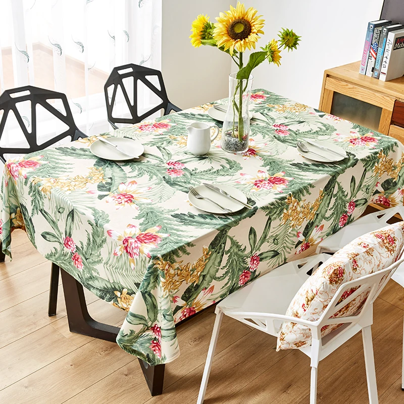 7styles Table Cloth Pastoral Tablecloth Rectangular Dining Table Cover For Kitchen Decorative Obrus