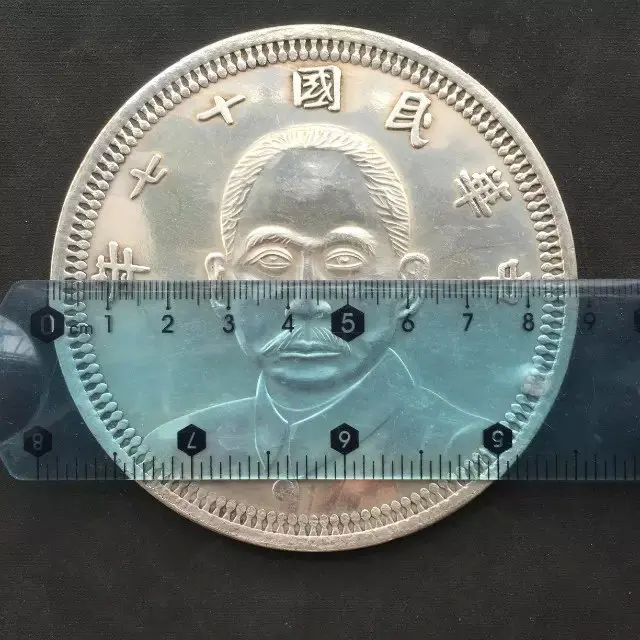 8 см Китай Тибет серебро во время провинции Ганьсу сделал sun yat sen статуя Большие