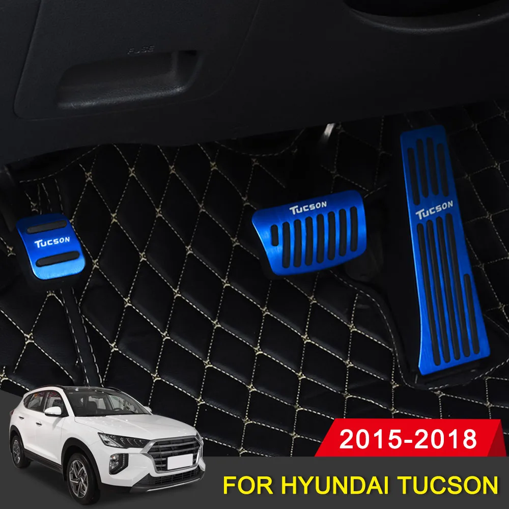 Накладки на педаль газа тормоза без сверления для Hyundai Tucson 2015 2016 2017 2018 AT