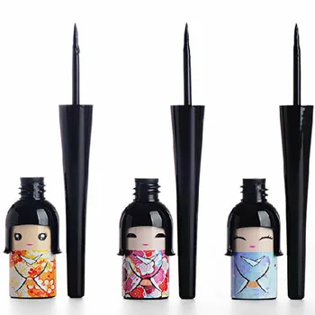

Fashion Women's Black Waterproof Cute Doll Eyeliner Liquid Pen Makeup Eye Liner Cosmetic Eye Makeup