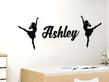 

Personalized Name Wall Decals Girls Decal Vinyl Ballerina Sticker Nursery