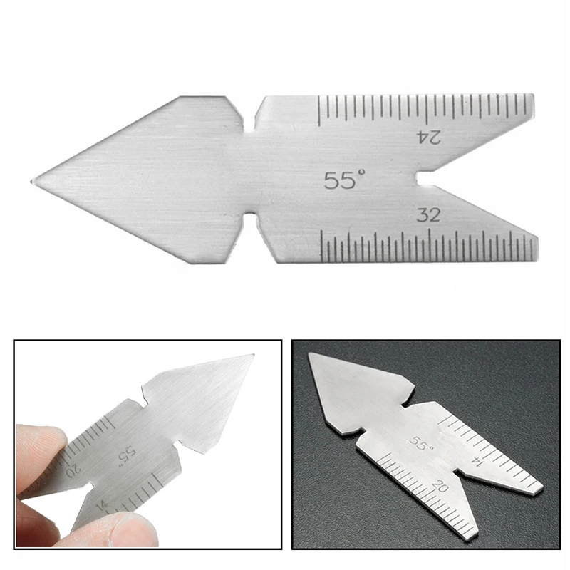 

Whitworth 55 Degree Center Gauge Metric Screw Cutting Thread Pitch Measuring Tool
