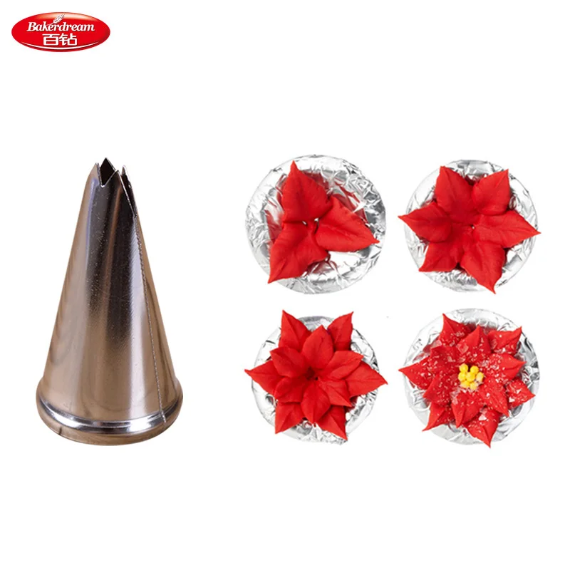 

Bakerdream 1 pc Stainless Steel Leaf Decorating Pastry Tip Icing Piping Tips Nozzle Cake Cupcake Decorating Pastry Tool