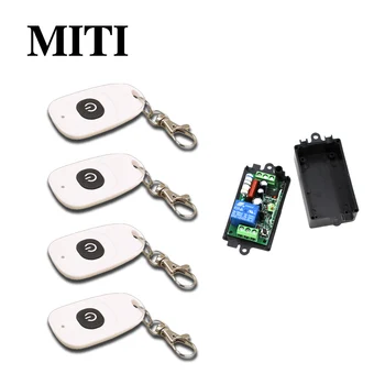 

Top 110V 220V RF Wireless Remote Control Switch Transmitter&Receiver 1CH for Light/LED/Lamp Applicance Toggle Momentary Latched