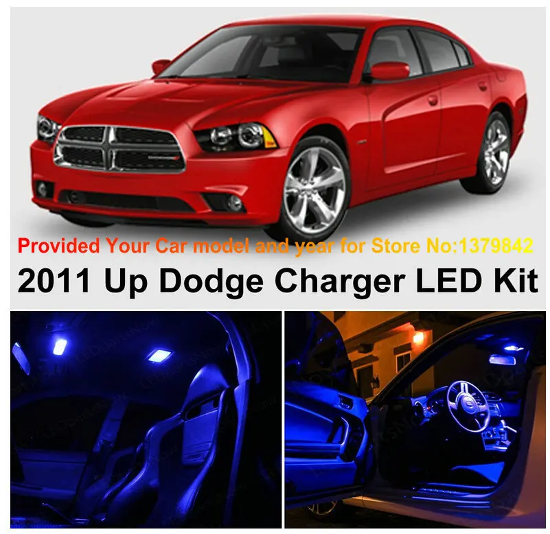 Us 16 61 31 Off Free Shipping 6pc Led Lights Car Styling Hi Q Interior Package Kit For Dodge Charger 2011 Up In Signal Lamp From Automobiles