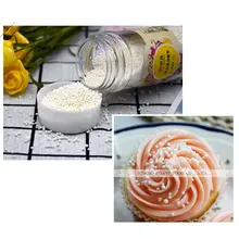 85 г белый жемчуг Конфеты Сахар съедобные бусины DIY торт мороженое Шоколад Ремесло Украшение выпечки декоративные поставки