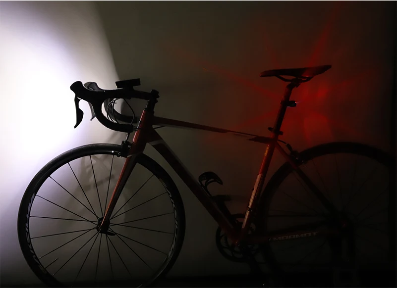 WEST BIKING 2400 люменов, велосипедный светильник, комплект, передний головной светильник+ задний безопасный флэш-светильник, USB Перезаряжаемый велосипедный фонарь на руль