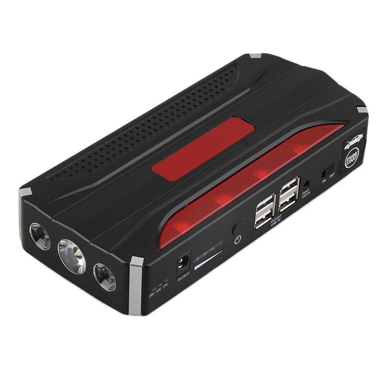 

68800mah 4USB Multi-Function Car Jump Starter Power Bank Rechargable Battery 12V Or Emergency Start(US Plug)