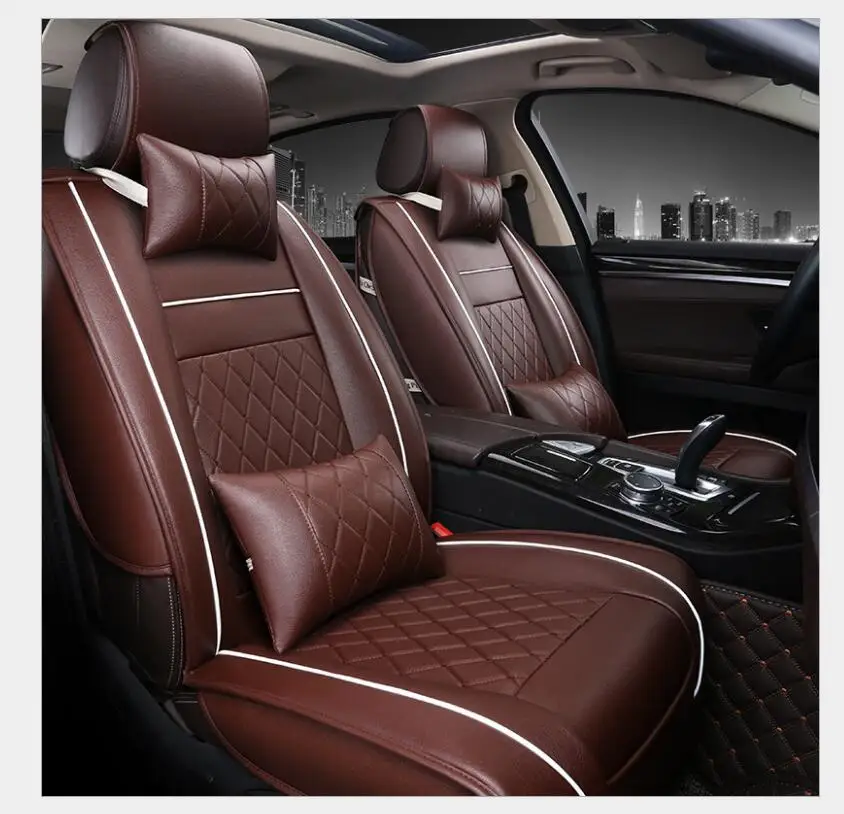 Automobiles Seat Covers Full Car Seat Cover Universal Fit Interior Accessories Protector Color Gray Car-Styling Automobiles Seat Covers Full Car Seat Cover Universal Fit Interior Accessories Protector Color Gray Car-Styling