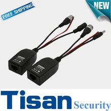 2pcs RJ45 to BNC 1080P HD AHD TVI CVI transmit Video /Data /Power together Video Balun for CCTV PTZ Camera System