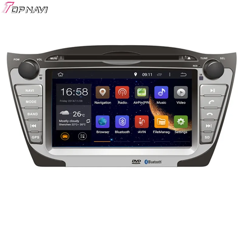 

TOPNAVI 7'' Quad Core Android 6.0 Car GPS Navigation for HYUNDAI TUCPON IX35/TUCPON IX 2009- Autoradio Multimedia Audio Stereo