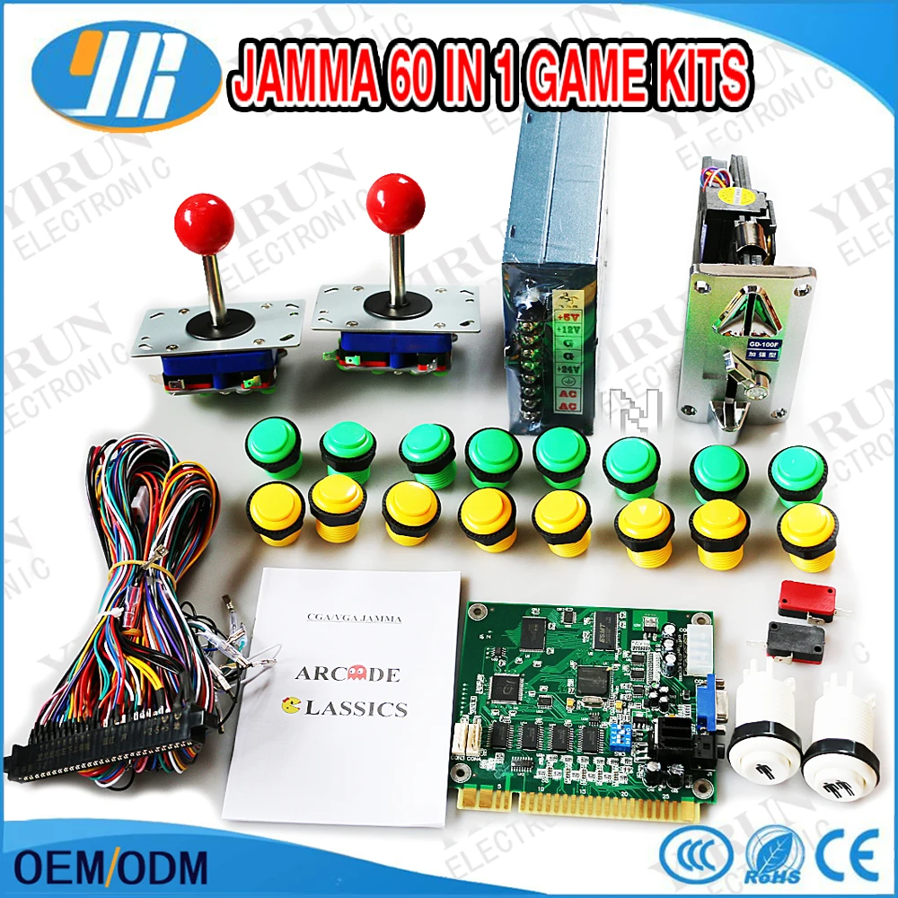 

Arcade game machine kits factory outlet power supply for game machine 60 in 1 jamma board