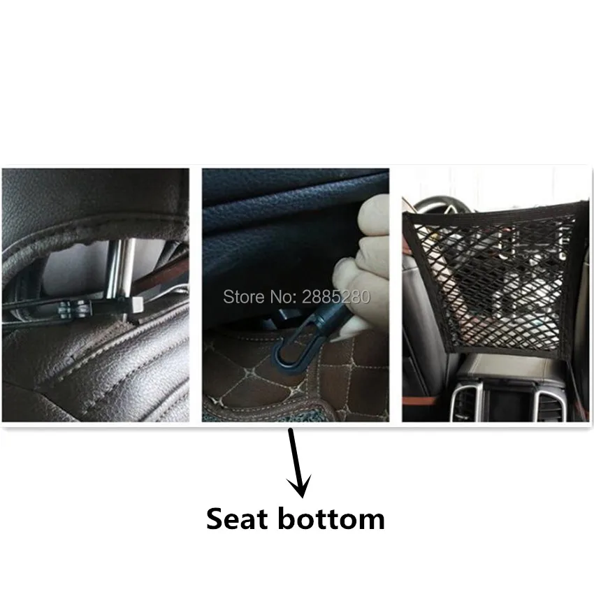 

Car Seat Back Storage Trunk Organizer Net Bag for audi a4 b8 mercedes w204 seat ibiza clio 3 alfa romeo megane 2 peugeot 407