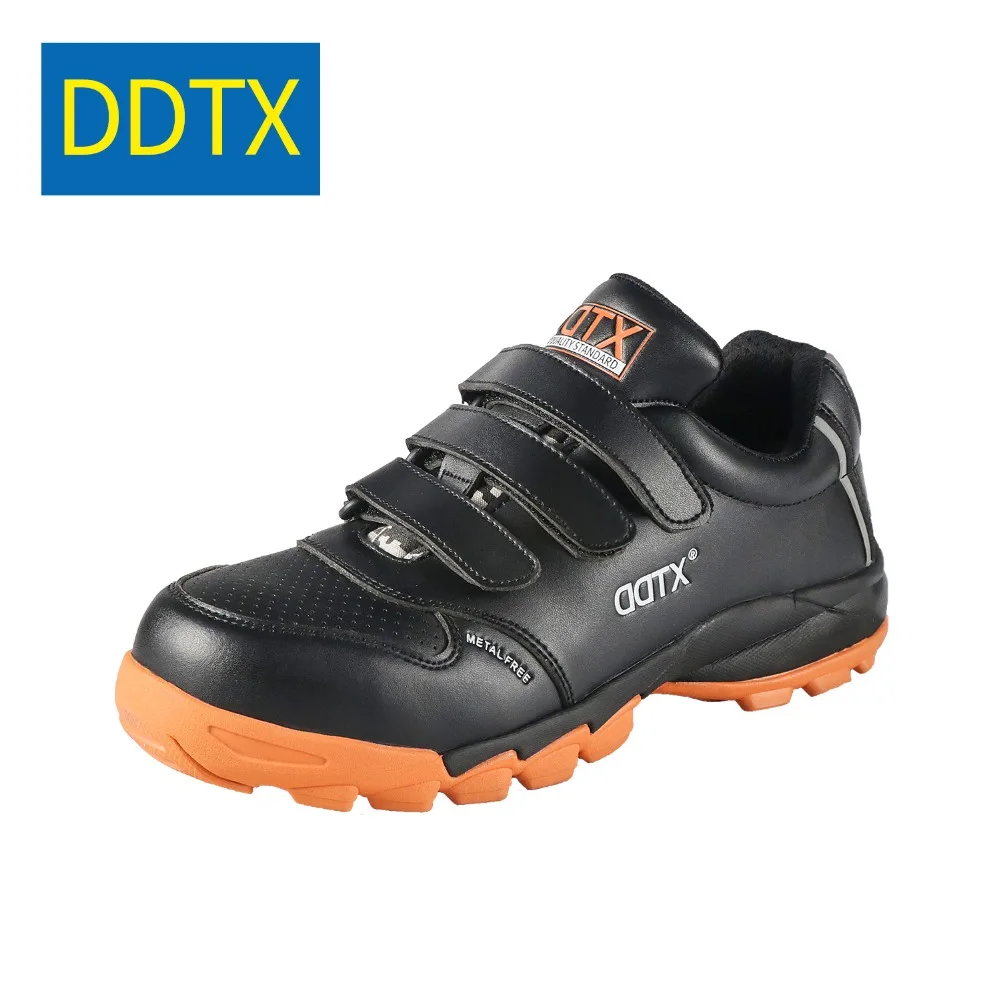 DDTX Safety Shoes Work Boots Men Composite Toe Anti-smash Lightweight Breathable Footwear EH Insulation Black |