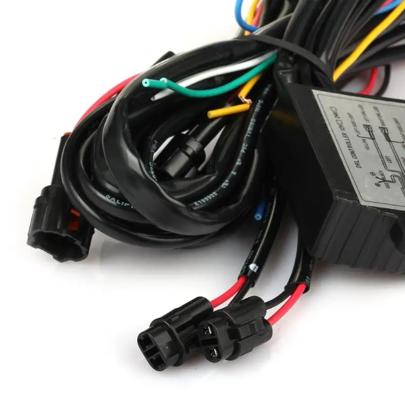 CARCHET LED Daytime Running DRL Fog Light Relay Harness Control