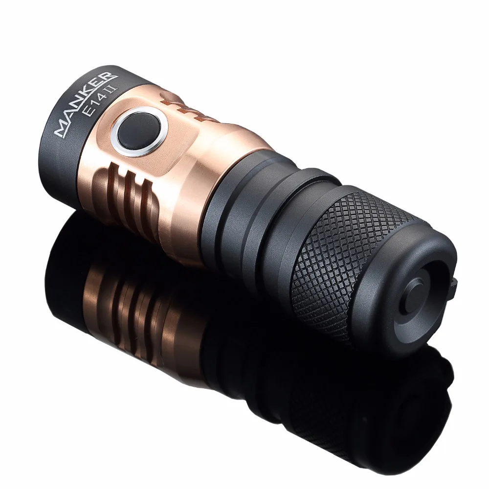 Фонарик Manker E14 II аккумуляторный 2200 лм с зарядкой от USB|18650 flashlight|4x cree2200 lumens |
