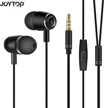 Наушники JOYTOP Bass Sound наушники-вкладыши спортивные наушники с микрофоном 3,5 мм разъем HiFi наушники шумоподавление fone de ouvido MP3 музыка