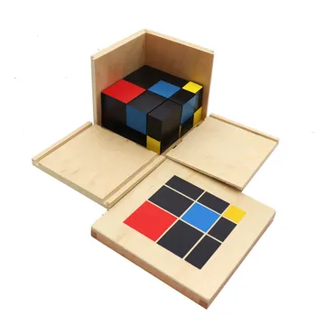 

Baby Toy Montessori Trinomial Cube Math for Early Childhood Education Preschool Training Learning Toys Great Gift