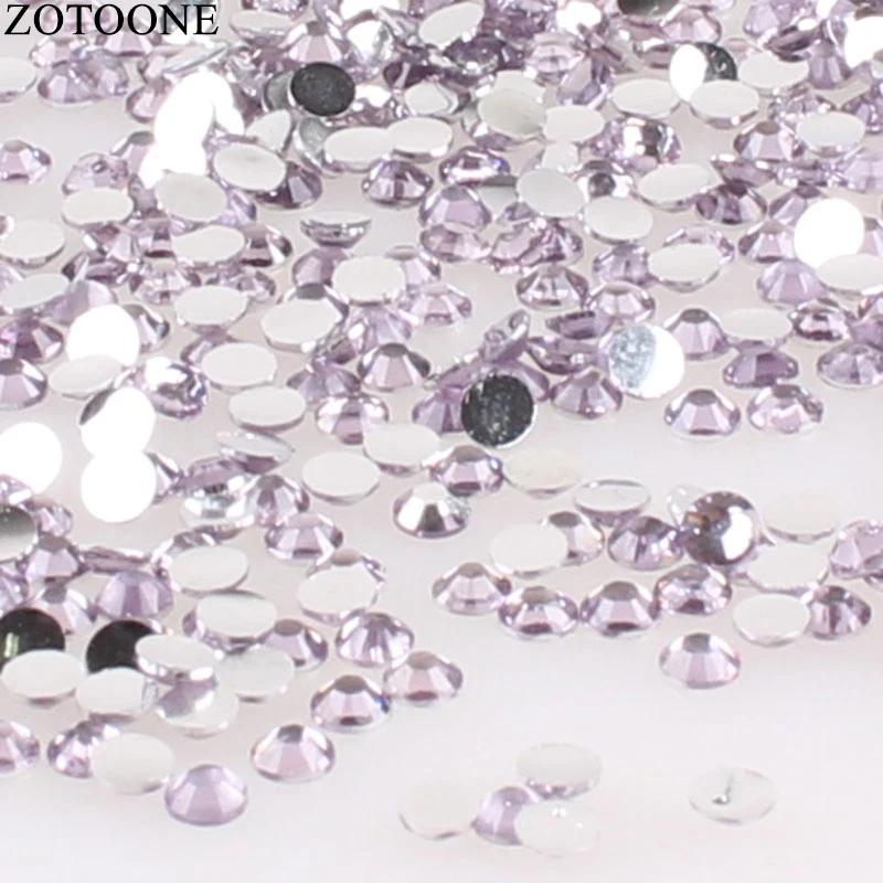 ZOTOONE 1000 шт 3 5 см блестящие стразы с кристаллами не горячей фиксации FlatBack шитье