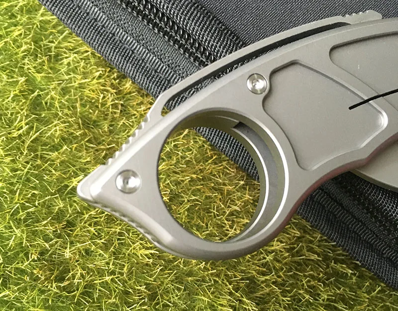 LEMIFSHE QM коготь M390 лезвие шариковый brearing складной нож titanium karambit охотничий карман нож для выживания на природе EDC инструменты