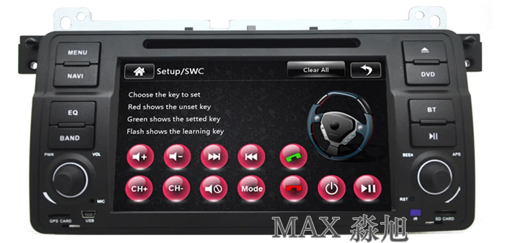 Clearance MAX Car Radio GPS Navigation System For BMW E46 M3 Bluetooth Call/Music Free Maps Steering Wheel Control 10