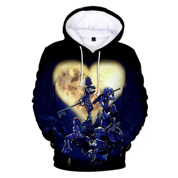 

hot ARPG kingdom hearts Sweatshirt Hoodies boys/girls Fashion winter warm long sleeve confortable popular game youth 3D clothes