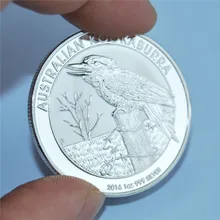 10 шт./лот, Австралия, 1 унц. Серебряная монета, мята, 1 унц. 999 Щепка Австралия Клин хвостом Орел, хорошее качество копия Серебряная монета