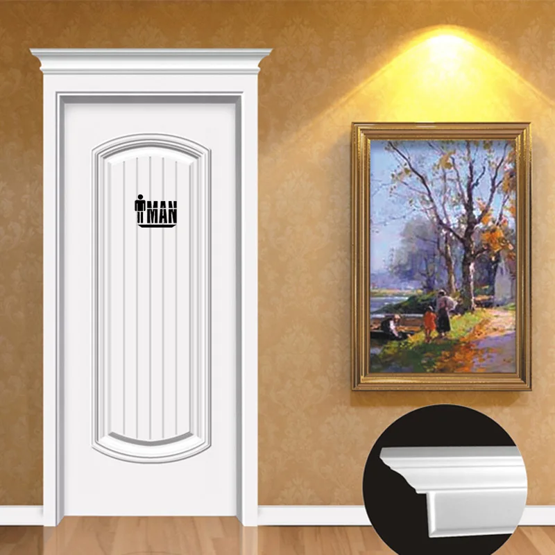 21 16 6 Cm Bergaya Man Kamar Mandi Wc Toilet Kaca Wall Sticker Dengan Lucu Pintu Sticker Decals A0062 In Wall Stickers From Rumah Taman On Aliexpress
