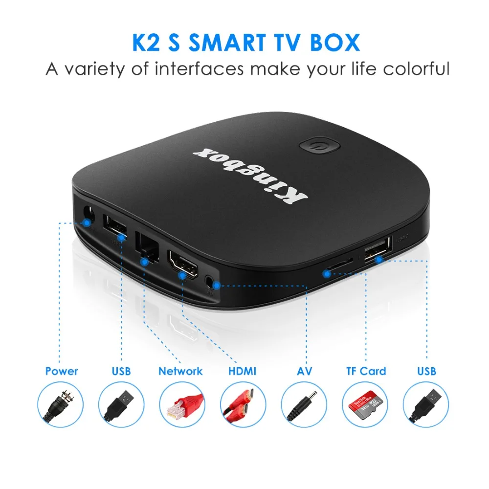 K2 PRO Smart TV Box Android 8.1 2GB 16GB RK3399 1080p 4K Wifi Google Play Netflix Set top Box Media Player Android Box 8.1
