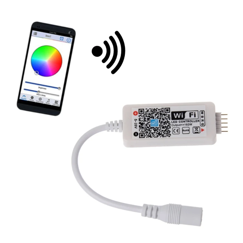 

16Million colors Wifi RGB/ RGBW led controller smartphone control music and timer mode magic home wifi led controller
