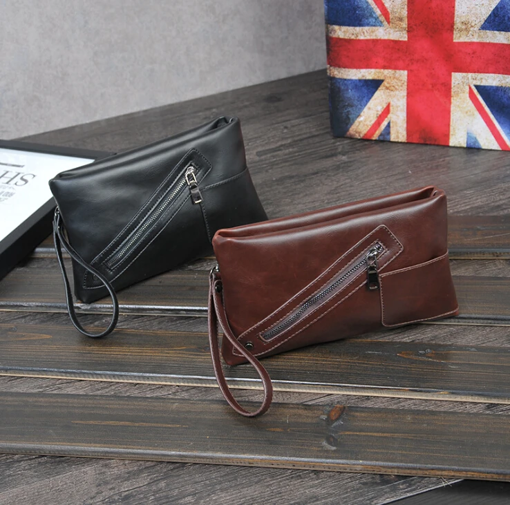 Men Wallet Men Clutch bag carteira masculina Pu Leather Men Handy Bags