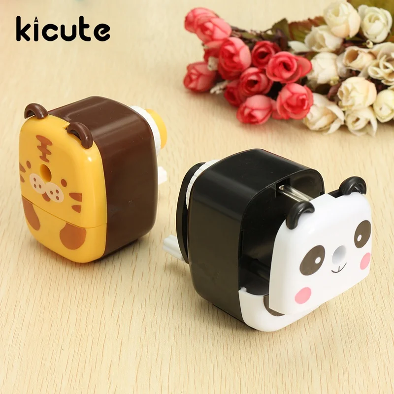 

Kicute Newest Animal Cartoon Hand Crank Pencil Sharpener Desk Manual Pencil Sharpener Home Office School Stationary Kids Gifts