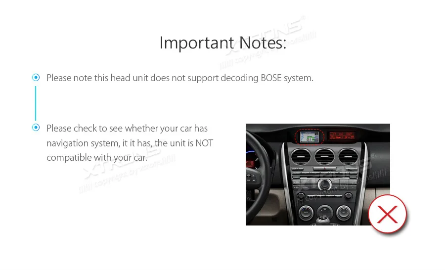 Clearance 7" Android 8.1 OS Car DVD Multimedia GPS Radio for Mazda CX-7 2007 2008 2009 2010 2011 2012 with Split Screen Function Support 3