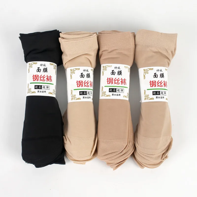 

Women Summer Thin Socks Solid Nylon Causal Silk Cool Breathable Transparent Crystal Silk Womens Girls Summer Socks 10 Pairs