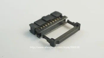 

100 Pcs 0.100" 2.54mm 20 Pin dual Row IDC Connector 2 rows 20 position Rectangular Female Socket Receptacle Ribbon Cable FC-20
