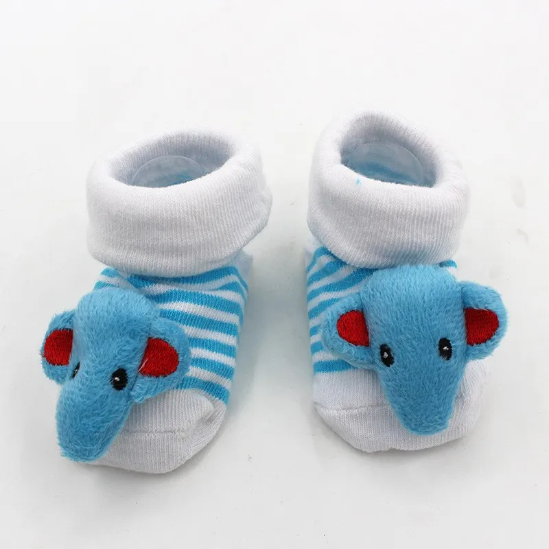 Ideacherry/милые носки с животными для малышей нескользящие носки с резиновой подошвой для маленьких девочек и мальчиков, носки с рисунками для новорожденных детские носки для малышей