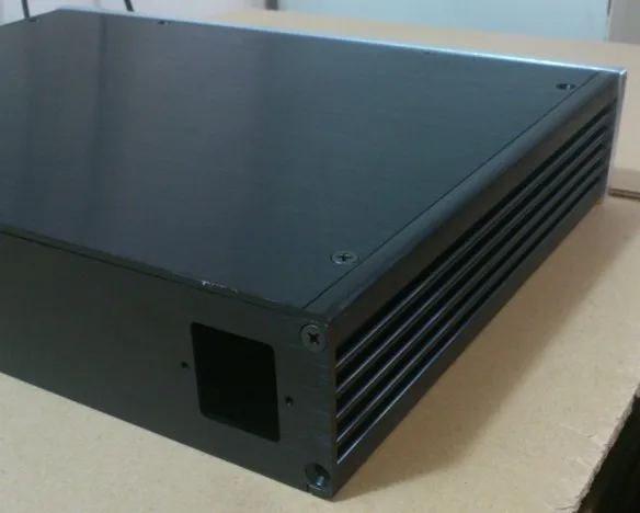 D-058 CNC все алюминиевые шасси чехол коробка шкаф для DIY аудио усилитель мощности 320 мм* 54 мм* 237 мм 320*54*237 мм
